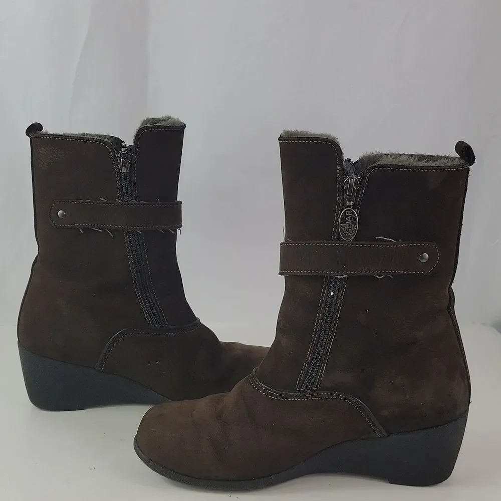 Pajar Suede Leather Wedges‎ Women's Winter Boots